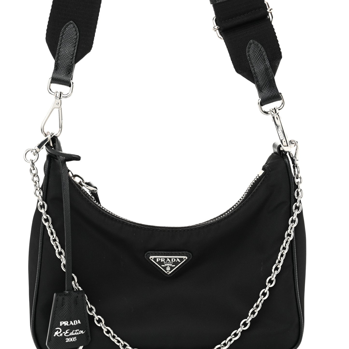 Nylon Re-Edition 2005 Shoulder Bag Black