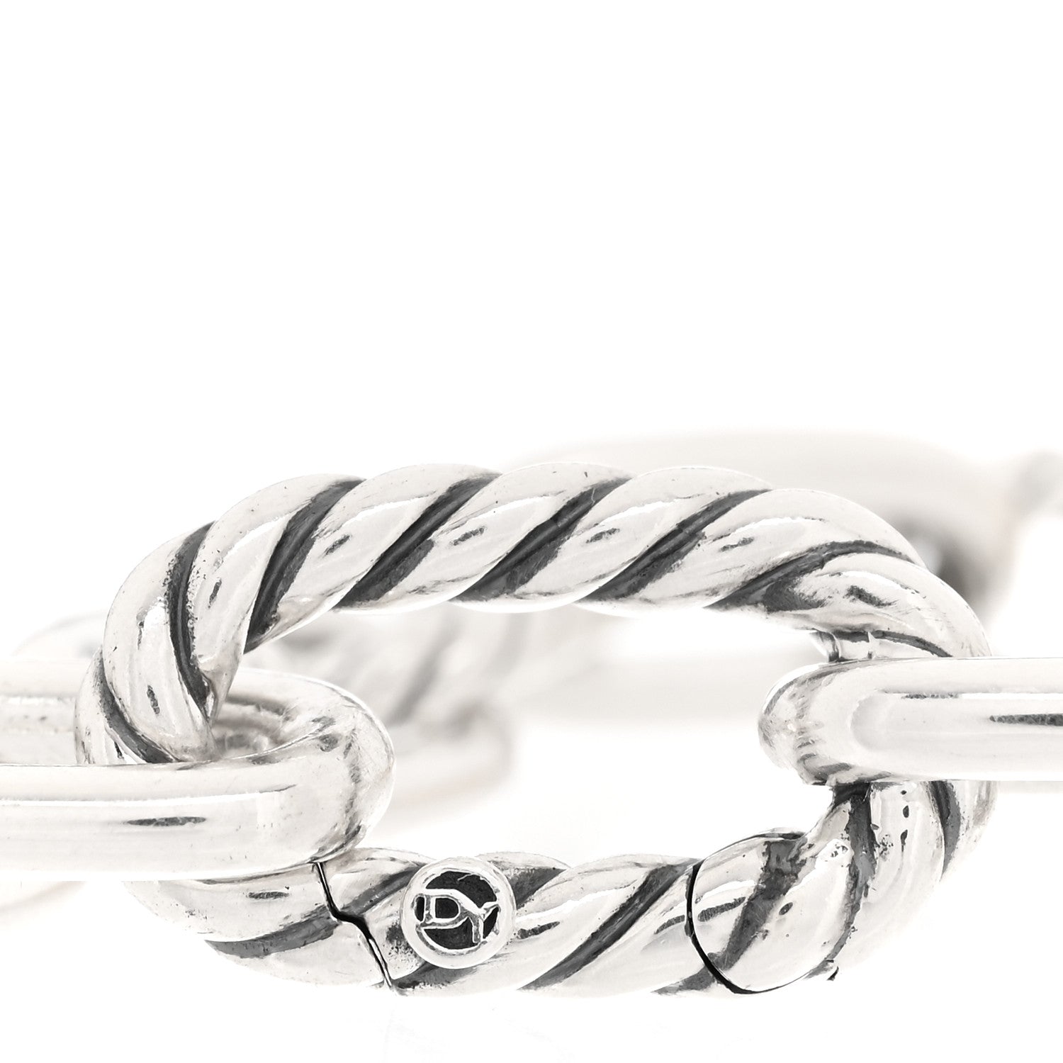 David Yurman Sterling Silver 18K Yellow Gold 8.5mm Madison Chain Bracelet 3 of 6