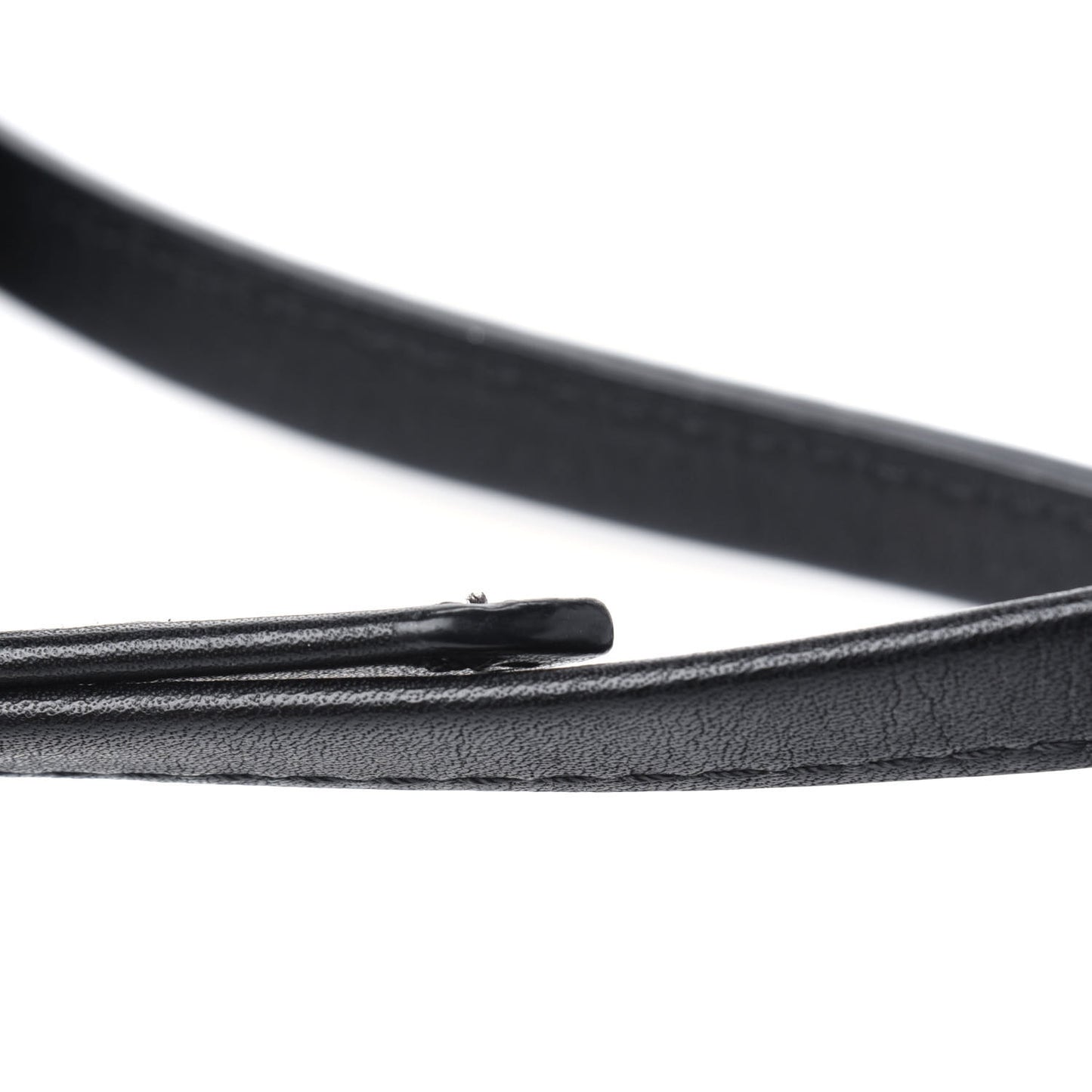 Grain Calfskin Mini Crossbody Bag Black