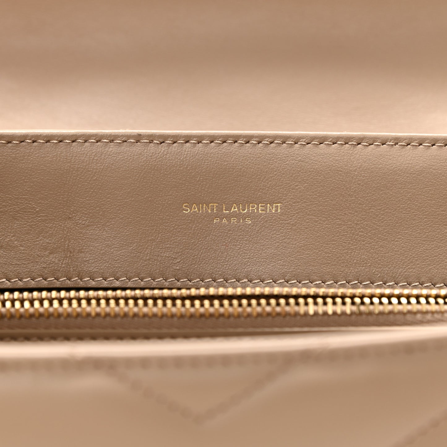 Calfskin Y Quilted Monogram Medium Loulou Chain Satchel Dark Beige
