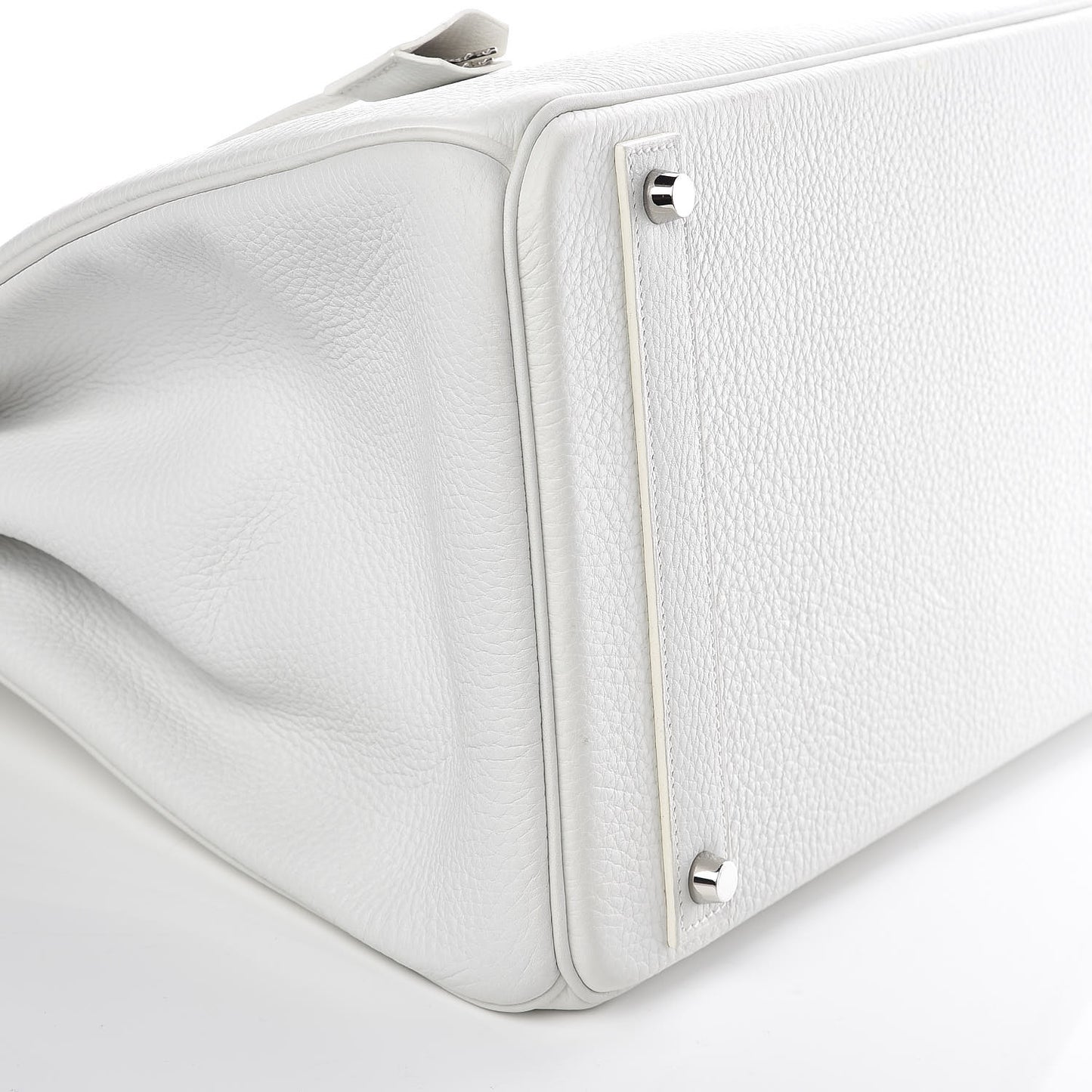 Taurillon Clemence Birkin 40 White