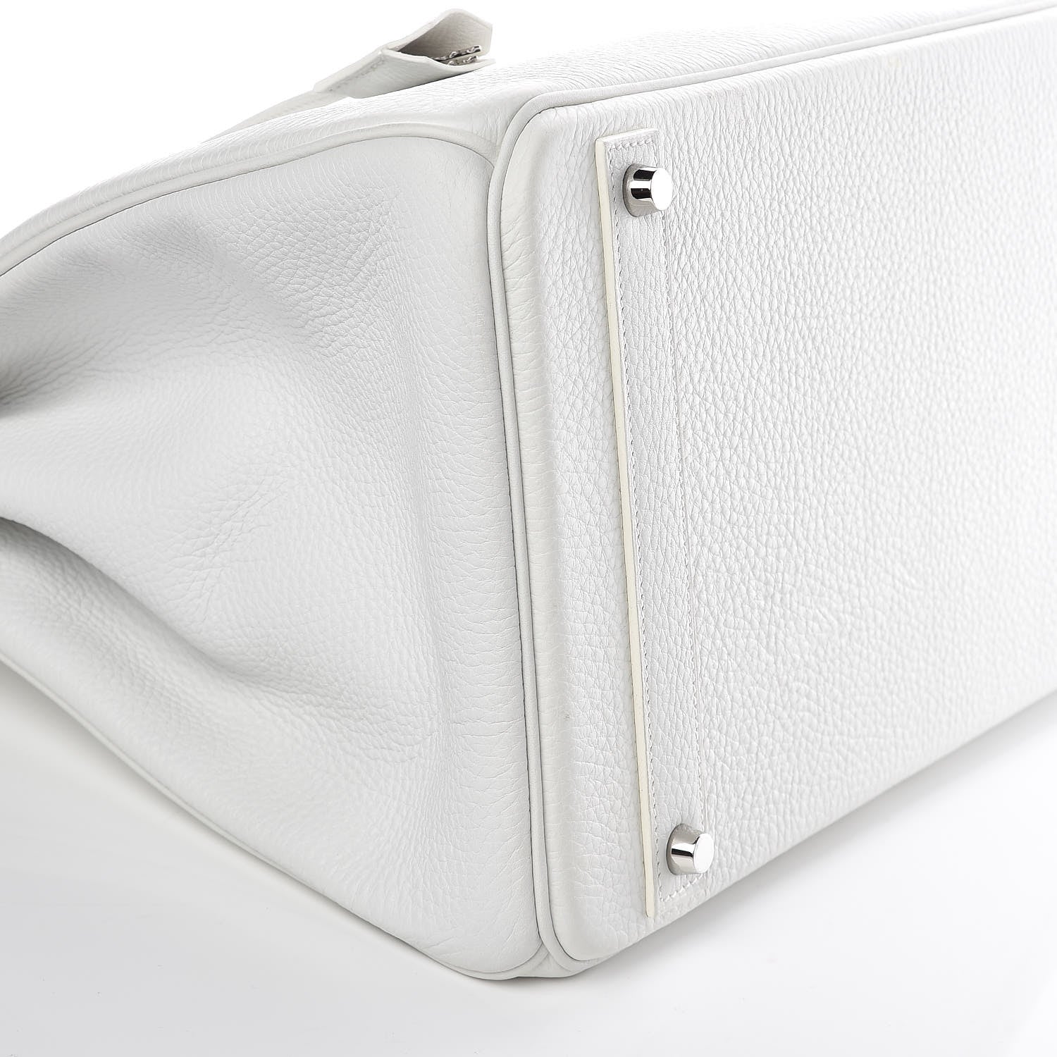 Hermes Taurillon Clemence Birkin 40 White 33 of 39