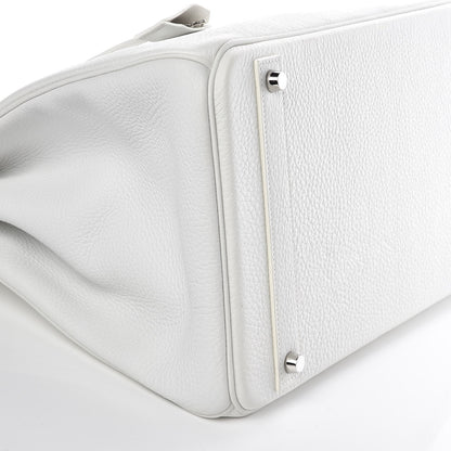 Hermes Taurillon Clemence Birkin 40 White 33 of 39
