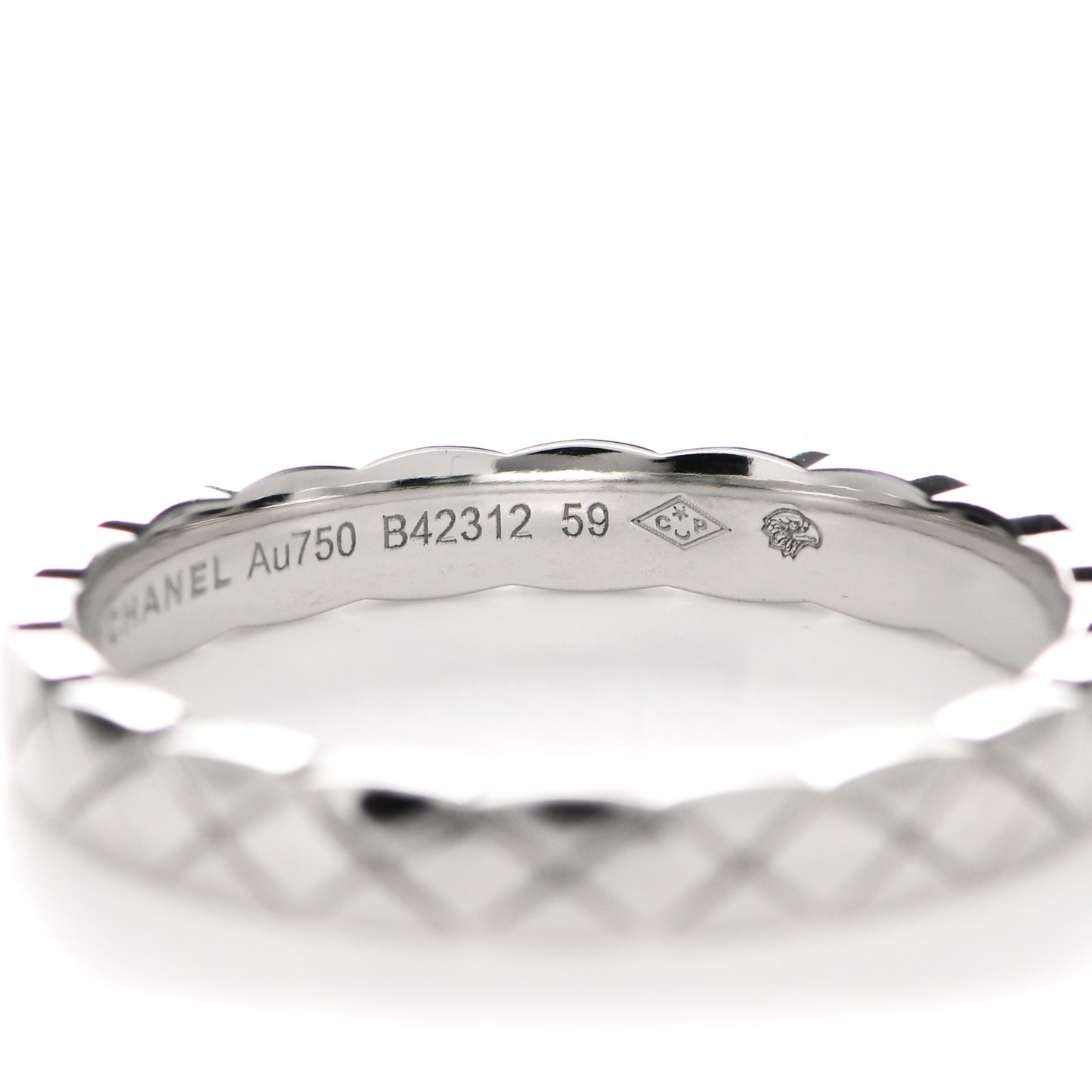 18K White Gold Mini Coco Crush Ring 59 8.75