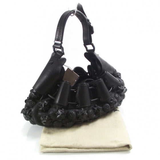 Burberry Prorsum Leather Mason Warrior Studded Hobo 3 of 12