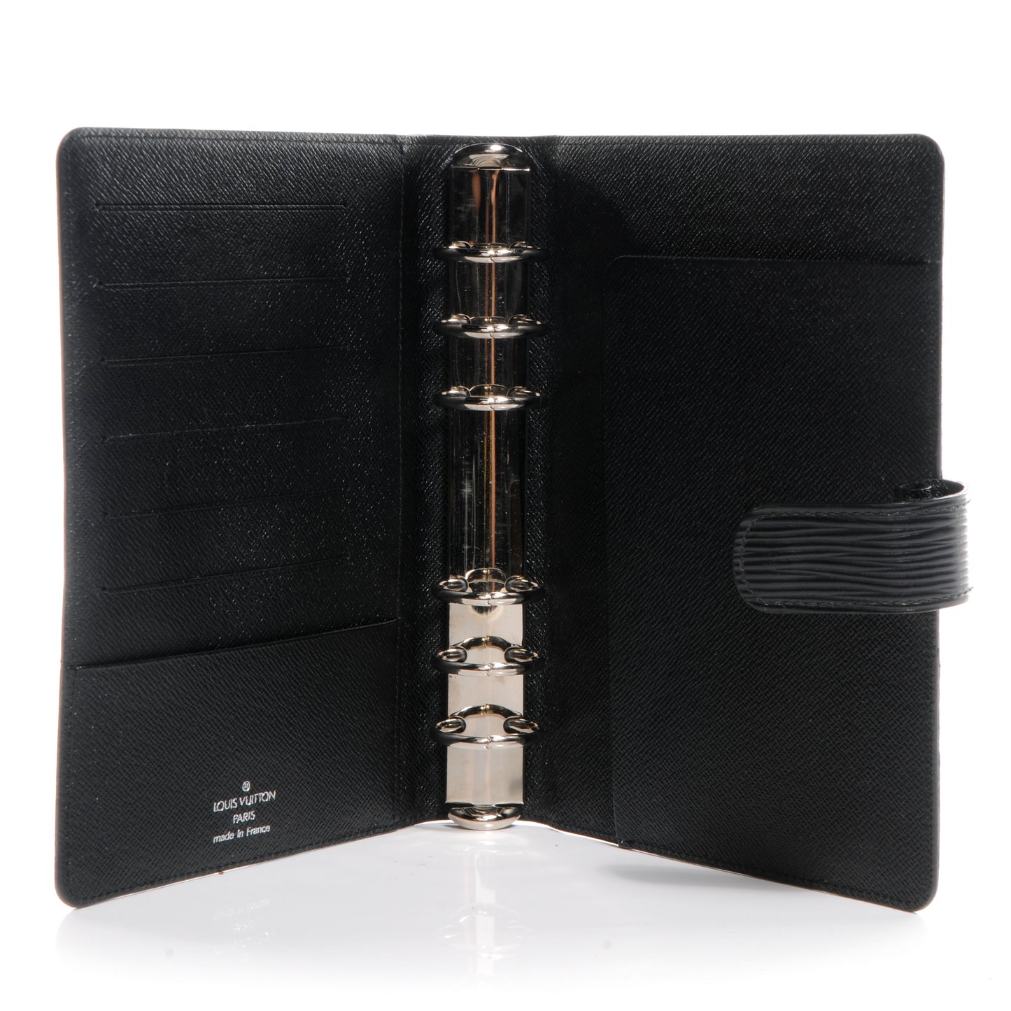 Epi Medium Ring Agenda Cover Black