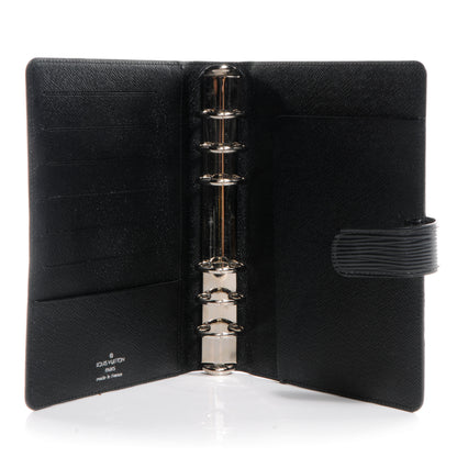 Louis Vuitton Epi Medium Ring Agenda Cover Black 5 of 7