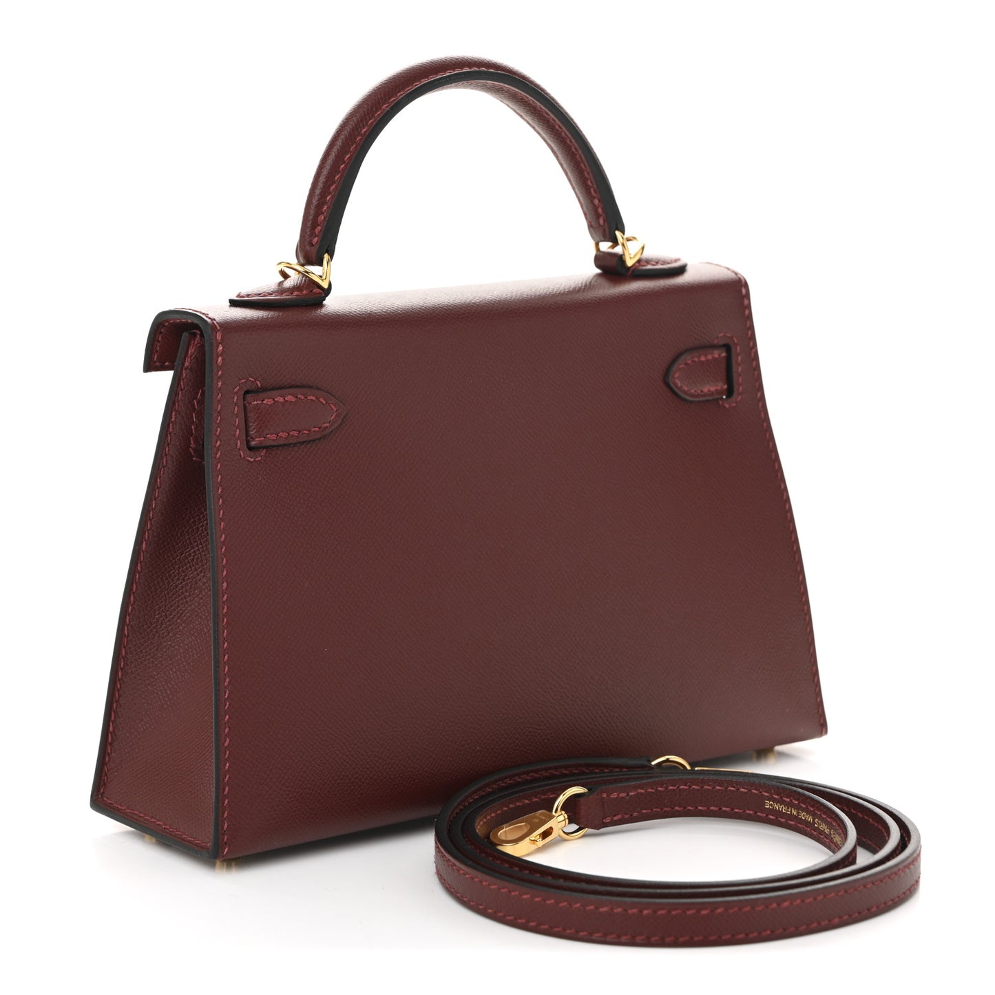 Madame Calfskin Mini Kelly Sellier 20 Rouge H