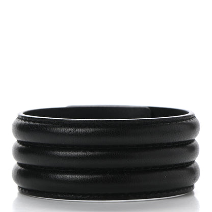 Chanel Calfskin CC Boy Bracelet L Black 3 of 6