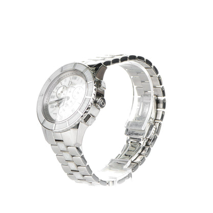 Christian Dior Stainless Steel Diamond Sapphire 38mm Christal Chronograph Quartz Watch White 3 of 9