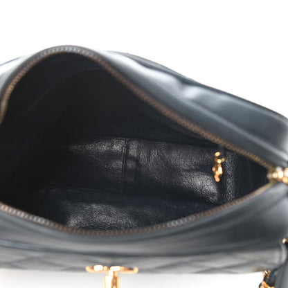 Chanel Lambskin Quilted Flap Camera Case Navy 5 of 11