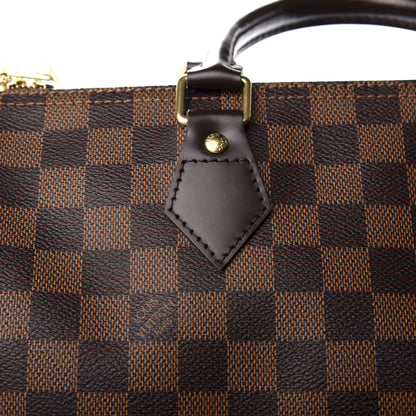 Louis Vuitton Damier Ebene Speedy Bandouliere 30 10 of 12