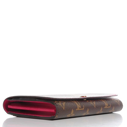 Louis Vuitton Monogram 2015 Christmas Animation Sarah Wallet Hibiscus 4 of 8