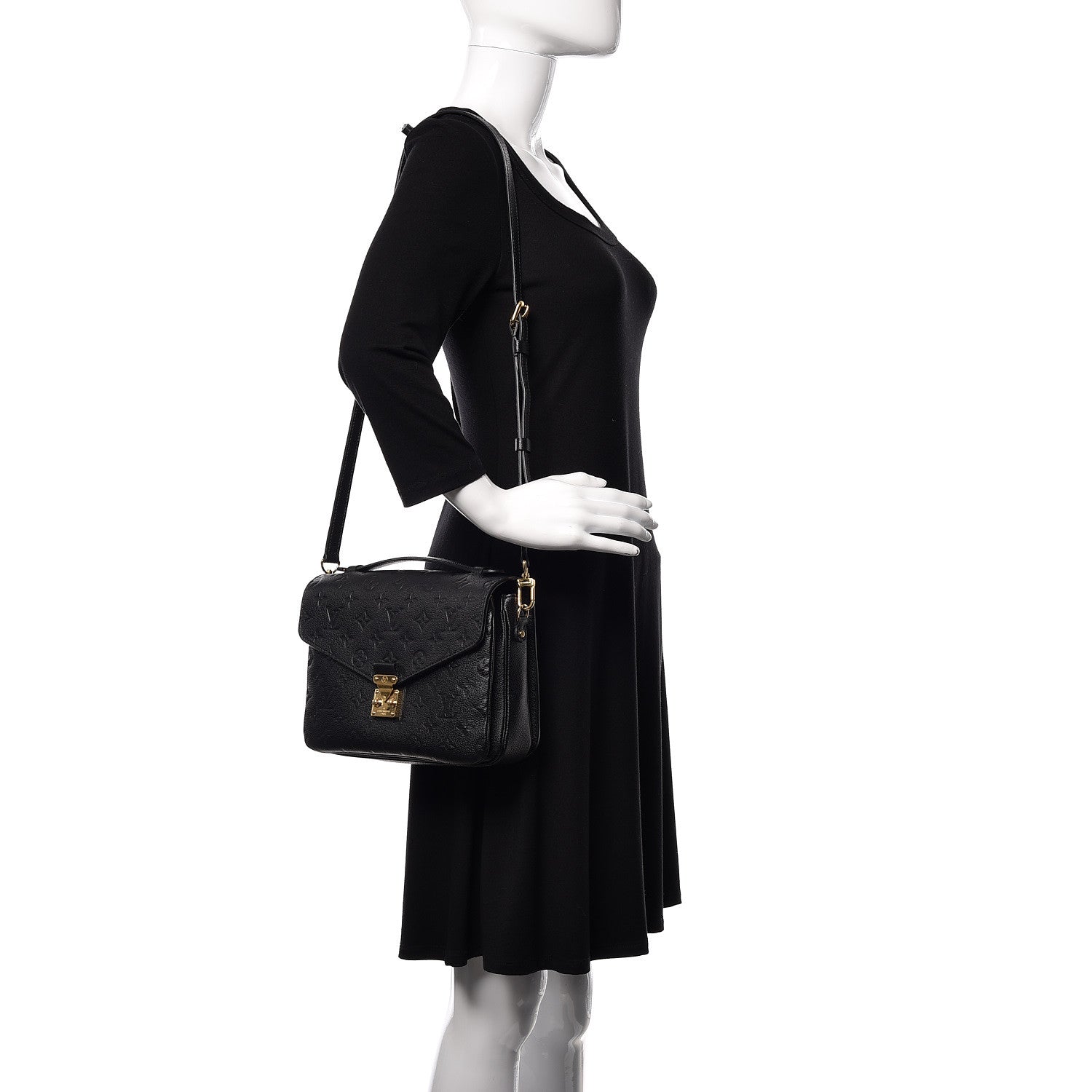Louis Vuitton Empreinte Pochette Metis Black 2 of 10