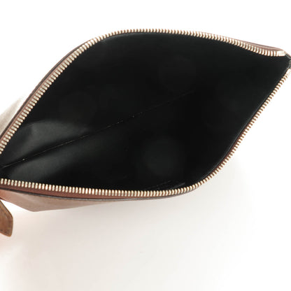Givenchy Calfskin Calf Hair Embossed Large Pouch Dark Brown 5 of 9