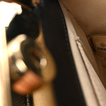 Chanel Grained Calfskin Stitched Mini Label Click Shopper Black 7 of 10