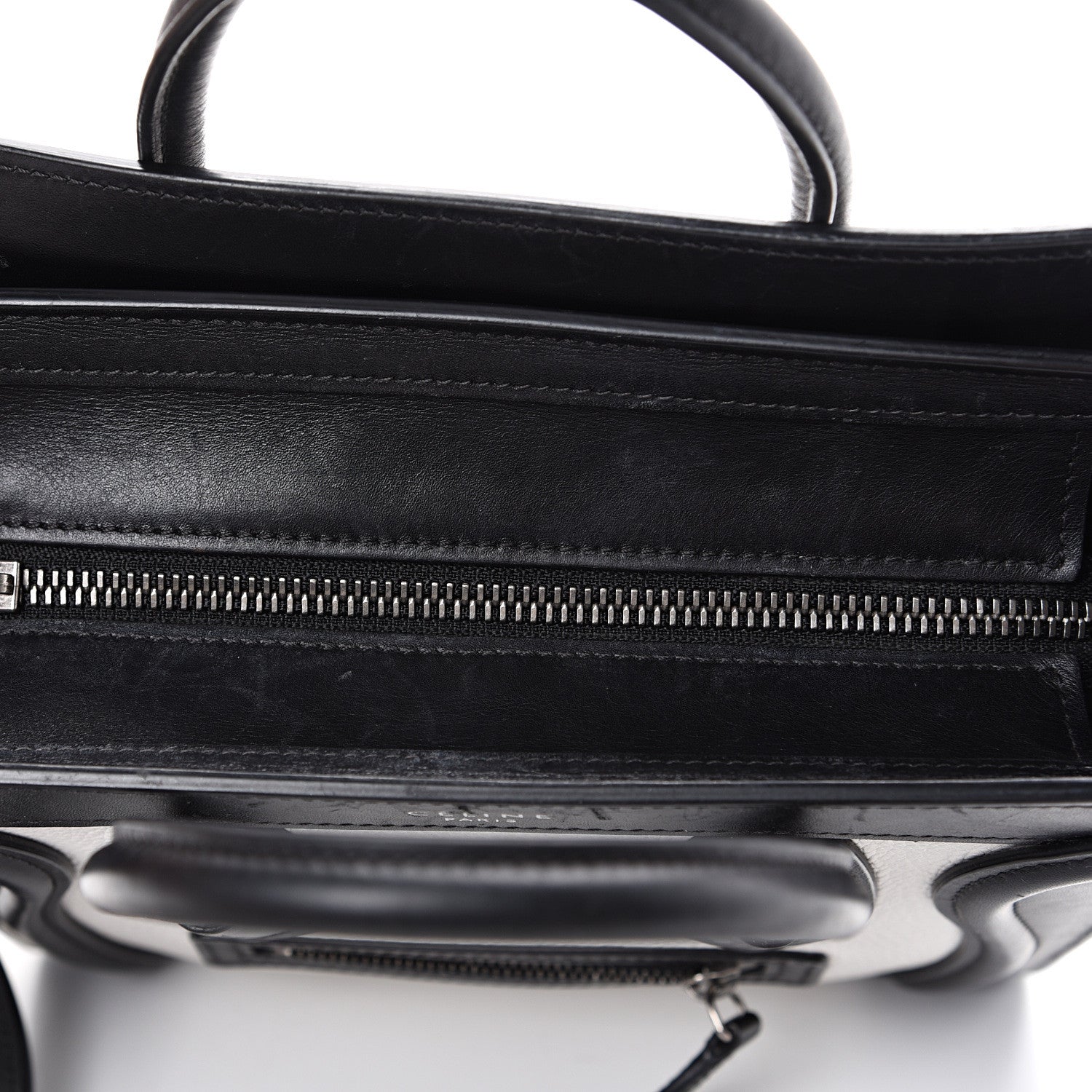 Celine Grained Baby Calfskin Nubuck Nano Tri-Color Luggage White 9 of 23