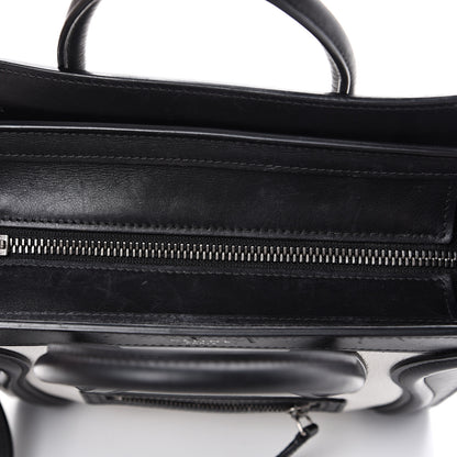 Celine Grained Baby Calfskin Nubuck Nano Tri-Color Luggage White 9 of 23