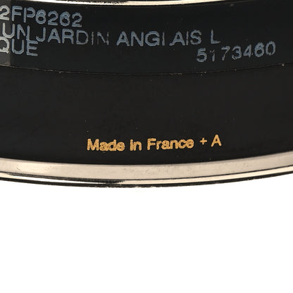 Hermes Enamel Printed Wide Dans un Jardin Anglais Bracelet 65 Baroque 5 of 6