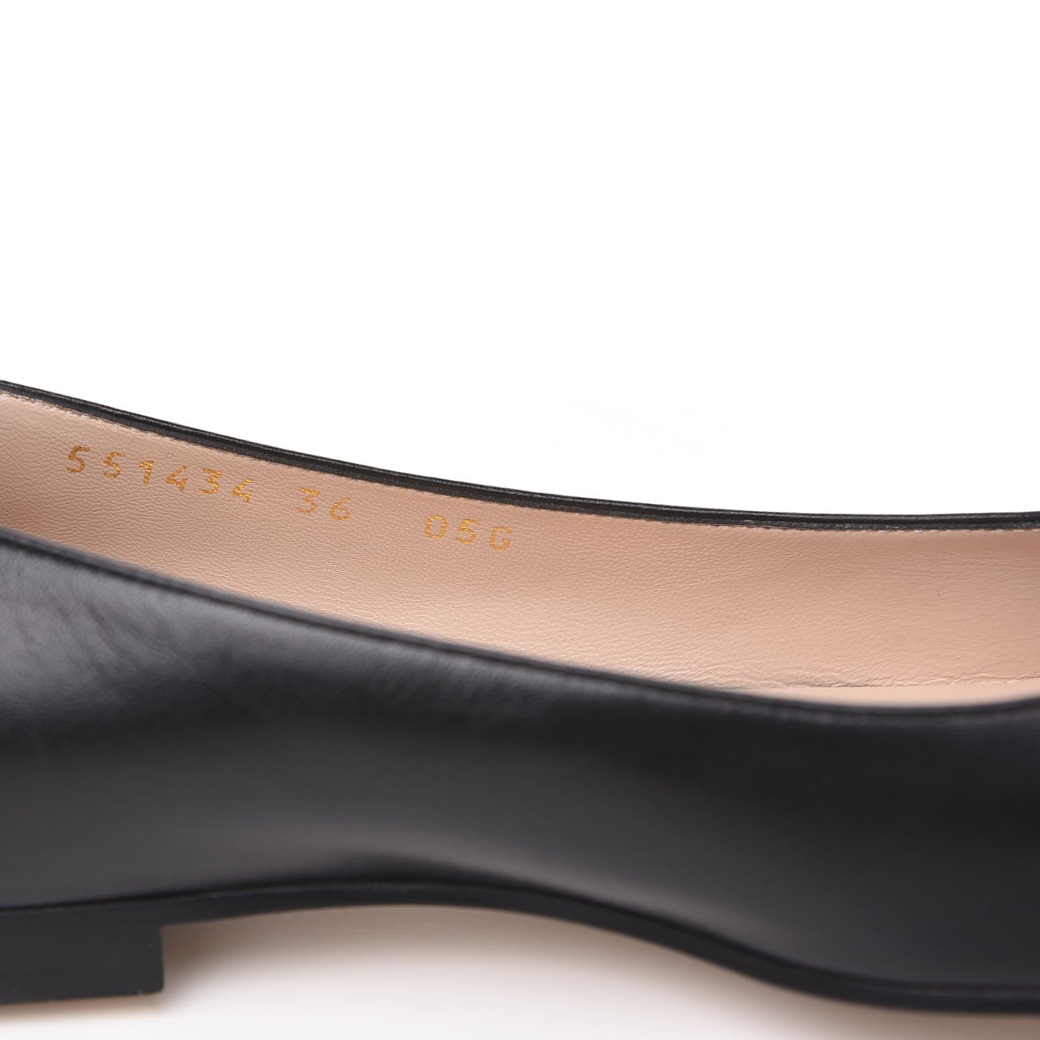 Gucci Malaga Kid Crystal Square G Madelyn Ballet Flats 36 Black 7 of 8