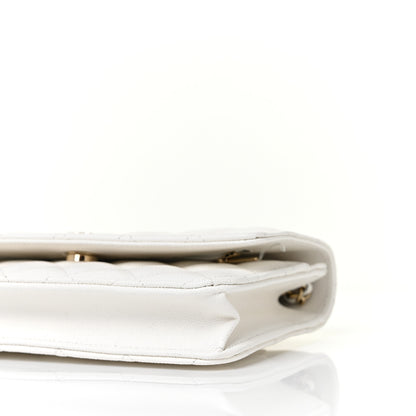 Chanel Caviar Quilted Wallet On Chain WOC White 10 of 10