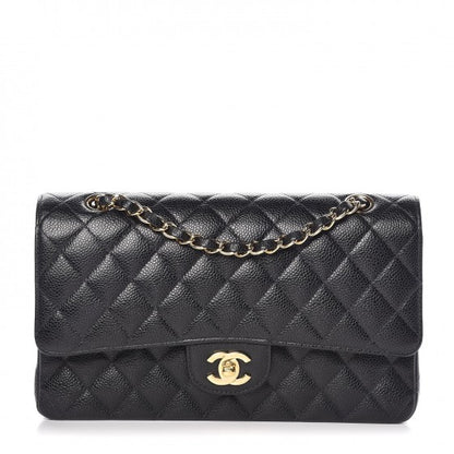 Chanel Caviar Quilted Medium Double Flap Black 1 of 10