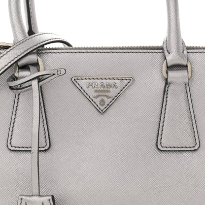 Prada Saffiano Lux Small Galleria Double Zip Tote Cromo 8 of 11