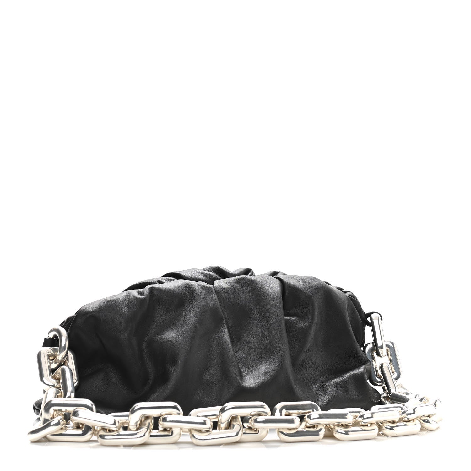 Bottega Veneta Calfskin The Pouch Chain Black 3 of 10
