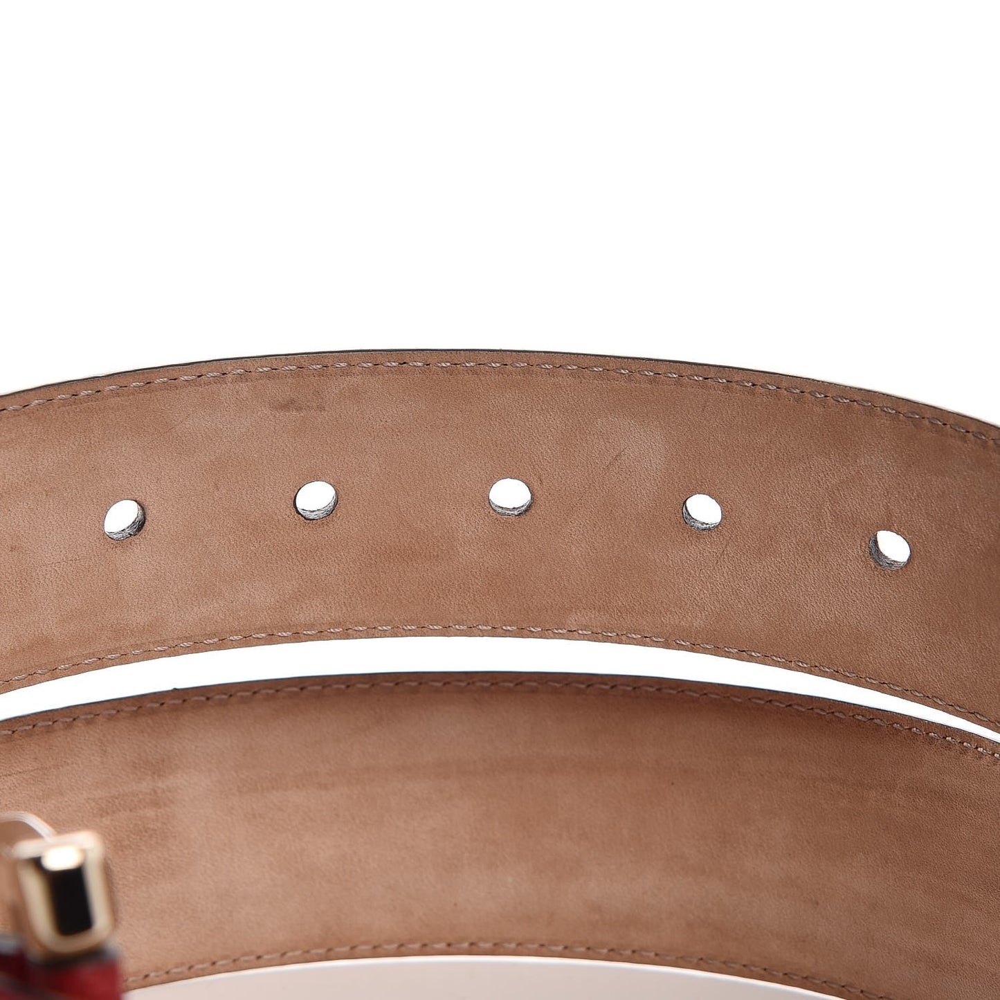 Soft Microguccissima Margaux Calfskin Belt 80 32 Rosso