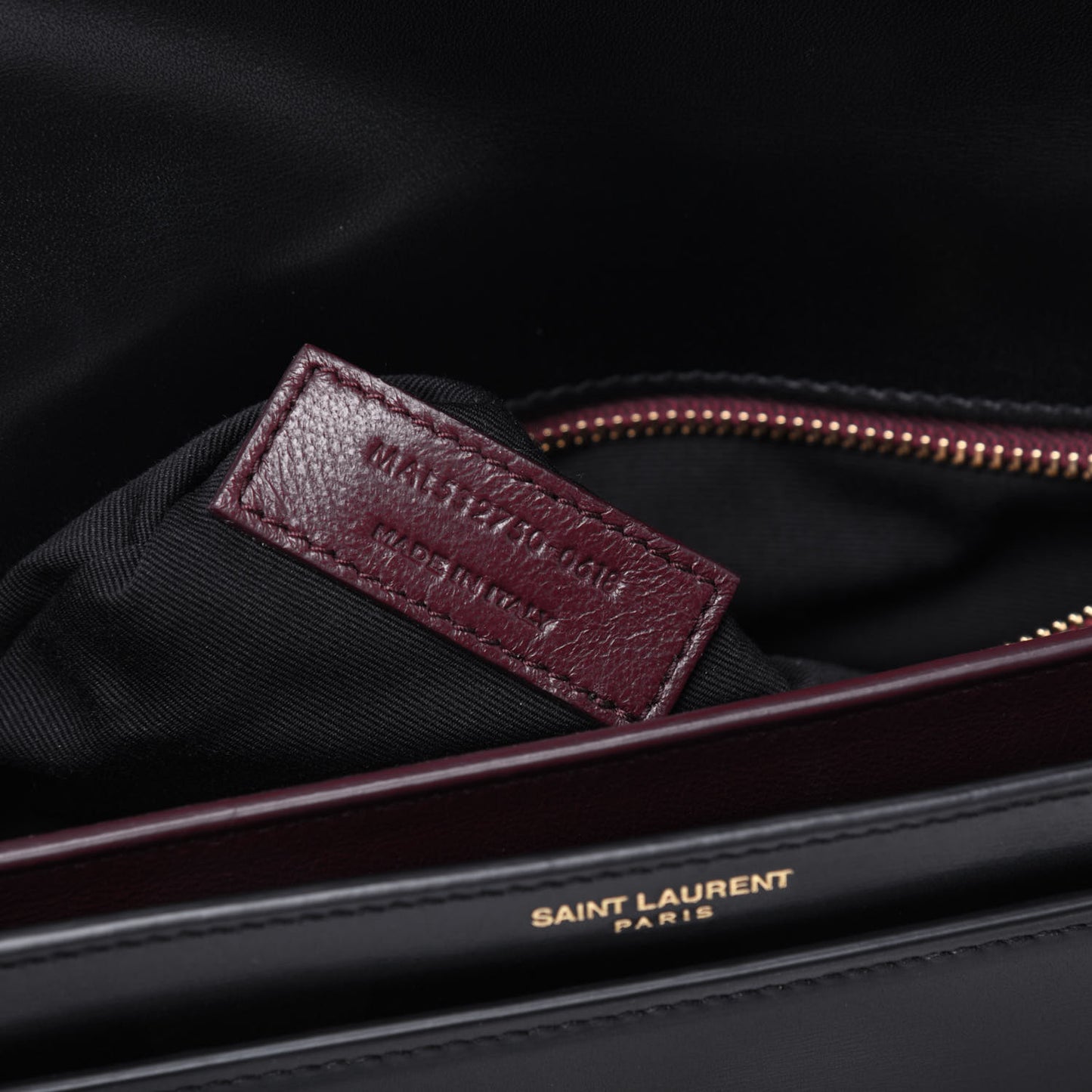Smooth Calfskin Monogram Cassandra Clasp Bag Black