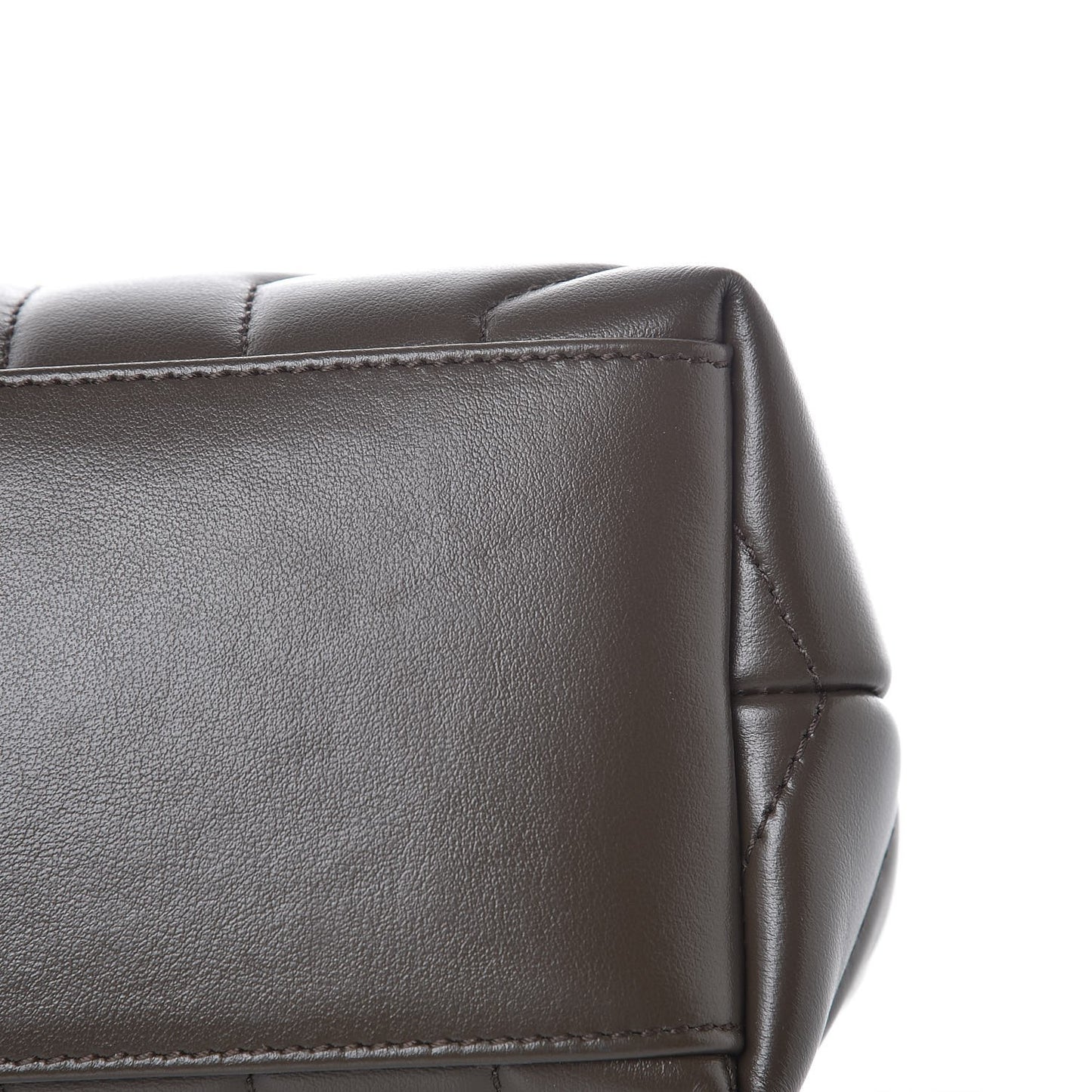 Calfskin Y Quilted Monogram Small Loulou Chain Satchel Asphalt