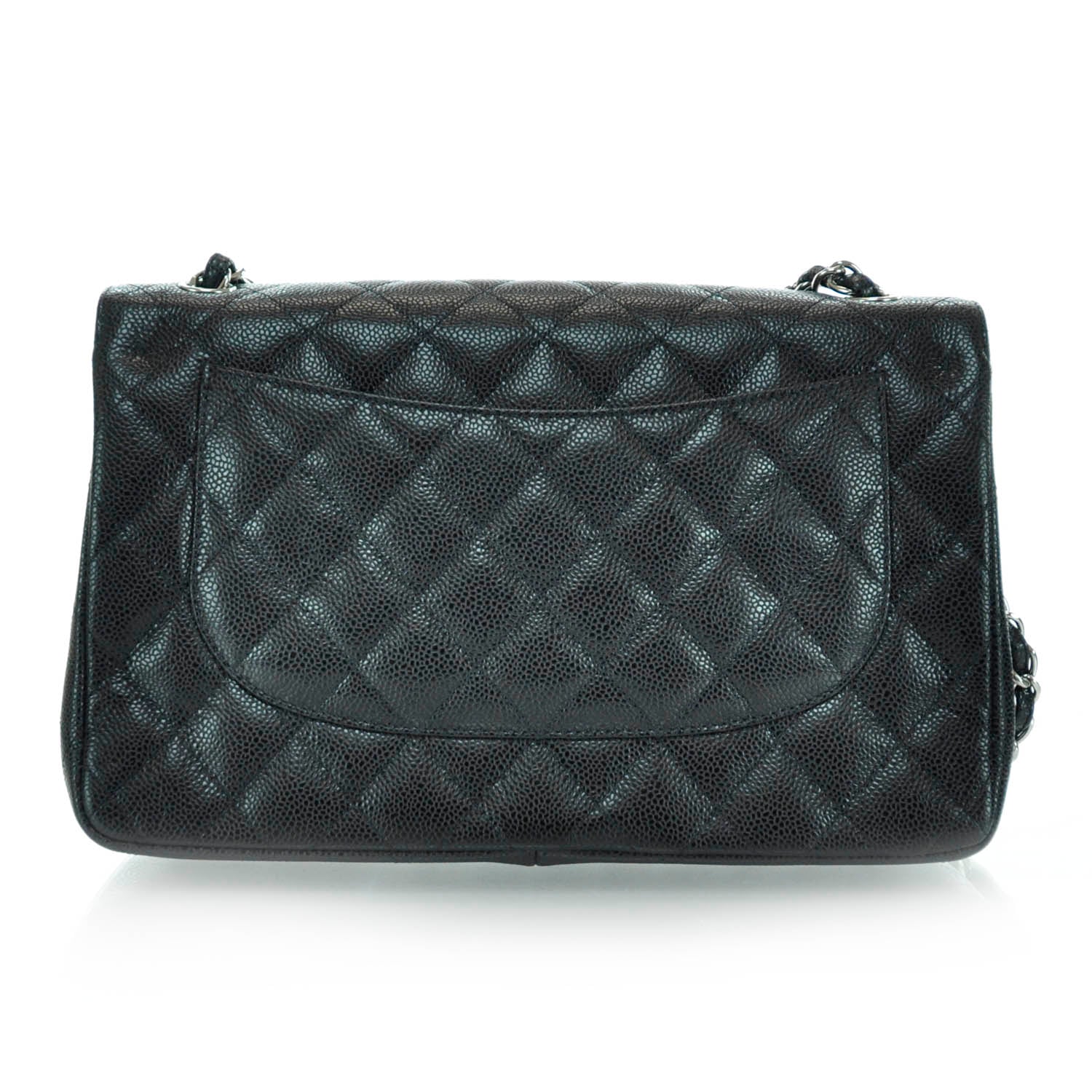Chanel Caviar Quilted Jumbo Double Flap Black 3 of 12