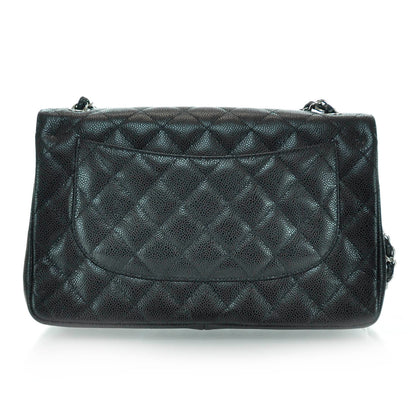Chanel Caviar Quilted Jumbo Double Flap Black 3 of 12
