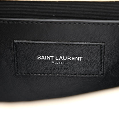 Saint Laurent Calfskin Crocodile Embossed Medium Classic Monogram Kate Tassel Satchel Crema Soft 7 of 13
