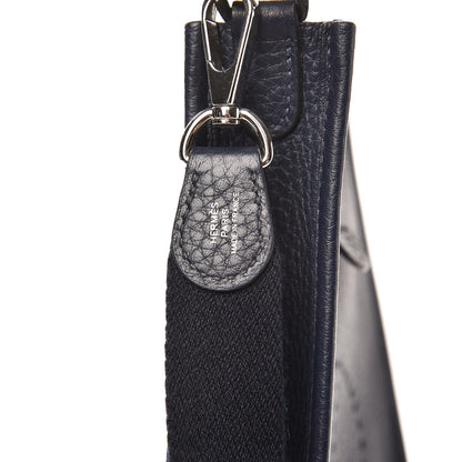 Hermes Taurillon Clemence Amazone Evelyne TPM Bleu Nuit Bleu Indigo 8 of 9