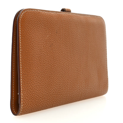 Hermes Togo Dogon Duo Wallet Gold 3 of 9