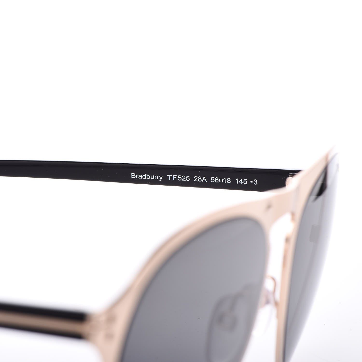 Tom Ford Bradburry Aviator Sunglasses TF525 Shiny Rose Gold Smoke 5 of 6