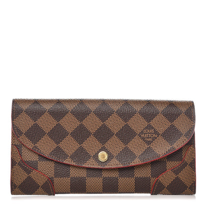 Louis Vuitton Damier Ebene Caissa Wallet Cherry 1 of 7