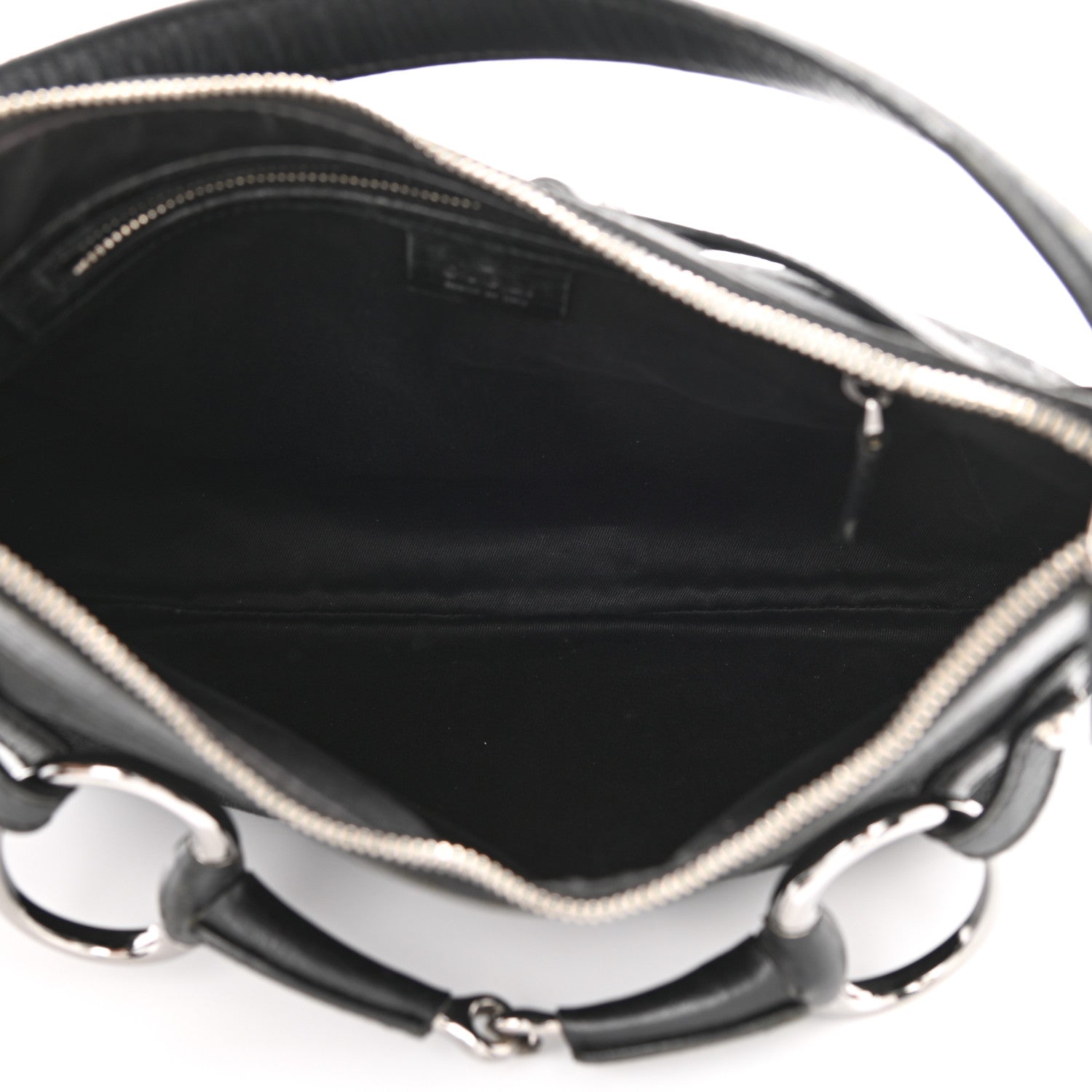 Gucci Monogram Horsebit Hobo Black 8 of 34