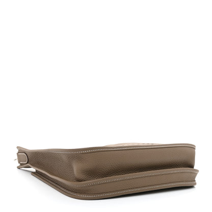 Hermes Taurillon Clemence Evelyne III PM Etoupe 4 of 12