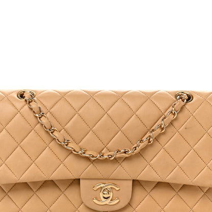 Chanel Lambskin Quilted Medium Double Flap Beige 8 of 16