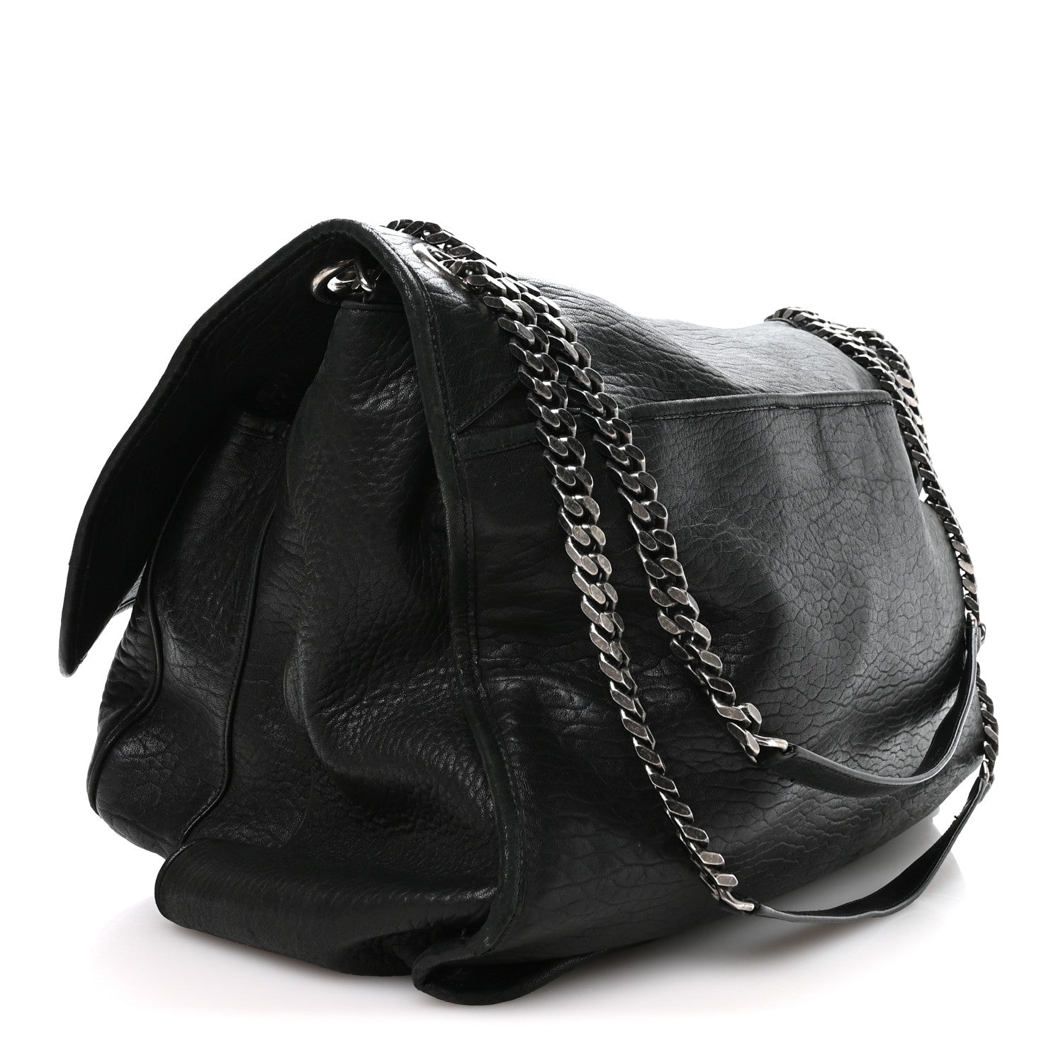Saint Laurent Grained Lambskin Monogram Oversized Niki Chain