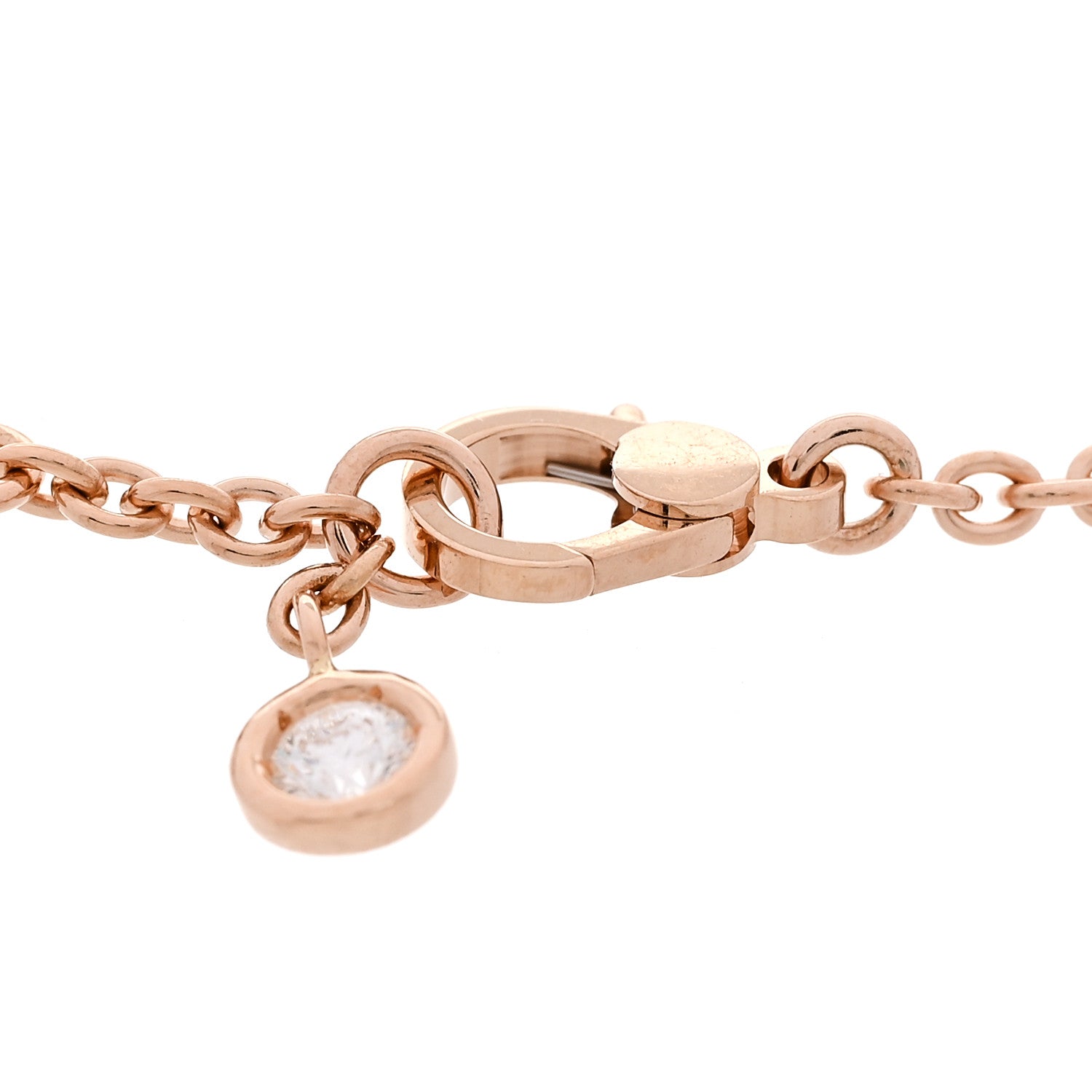 Hermes 18K Rose Gold Diamond Finesse Bracelet SH 3 of 5
