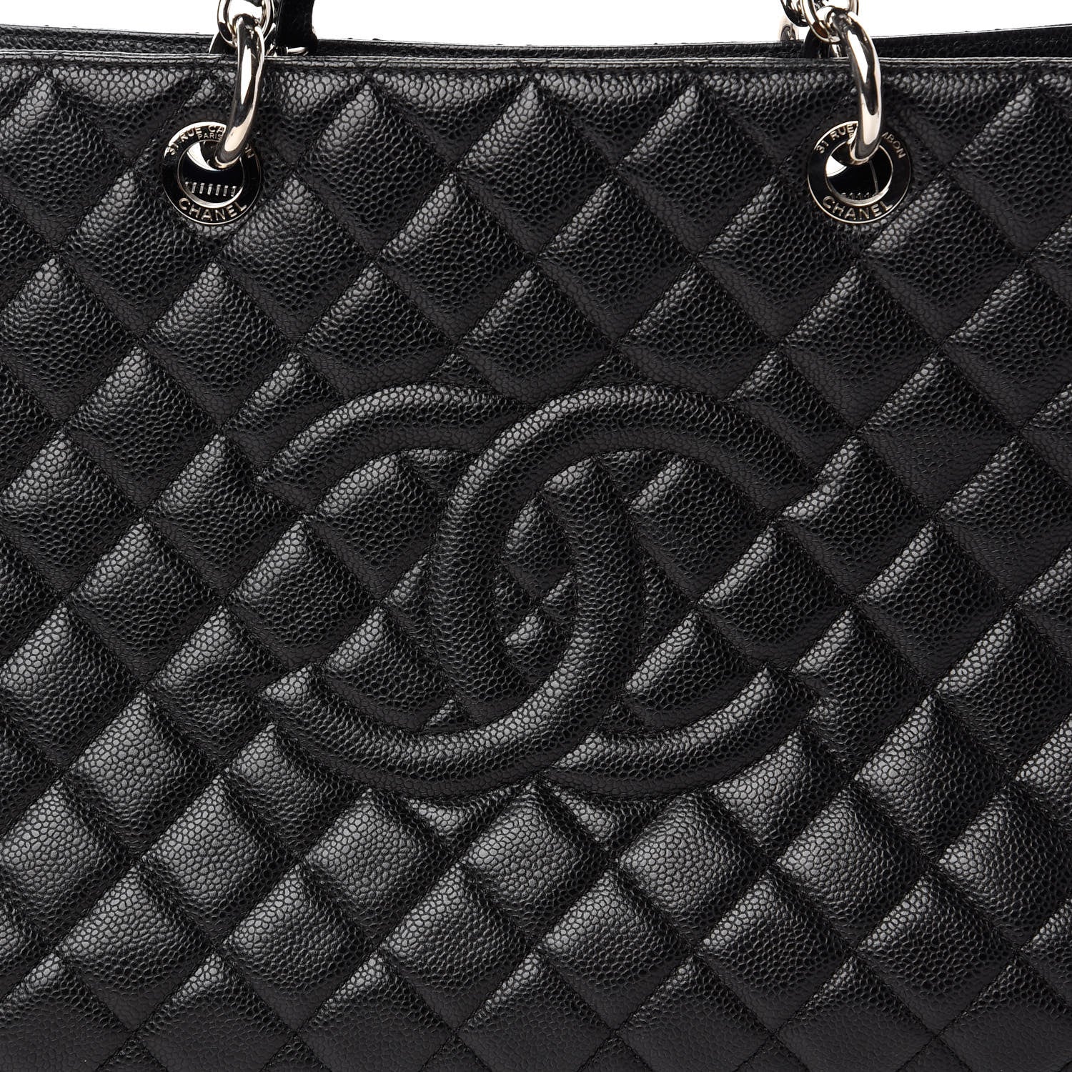 Chanel Caviar Quilted XL Grand Shopping Tote GST Black 10 of 10