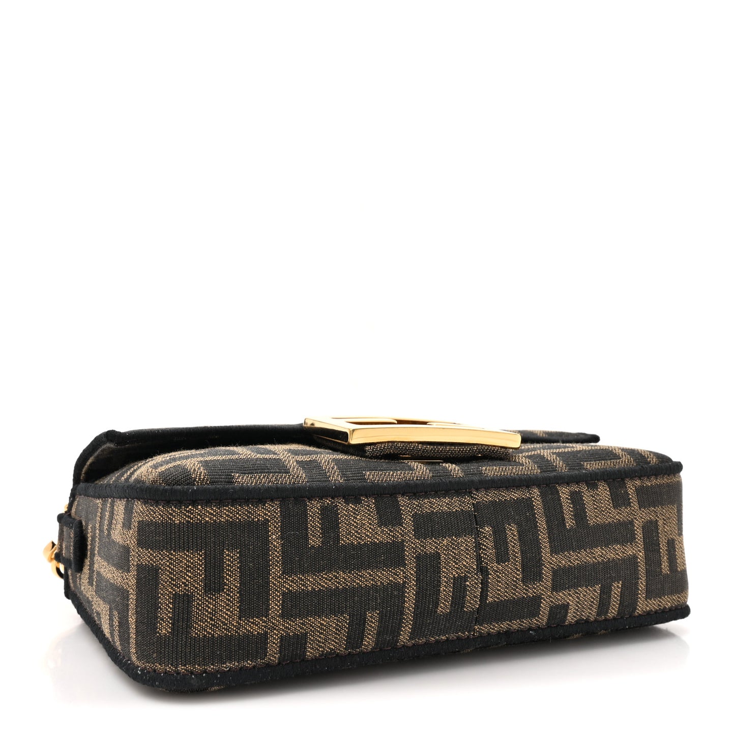 Fabric Jacquard FF 1974 Mini Baguette Tobacco Moro Black