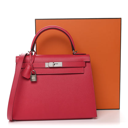 Hermes Epsom Kelly Sellier 28 Rose Extreme 11 of 11