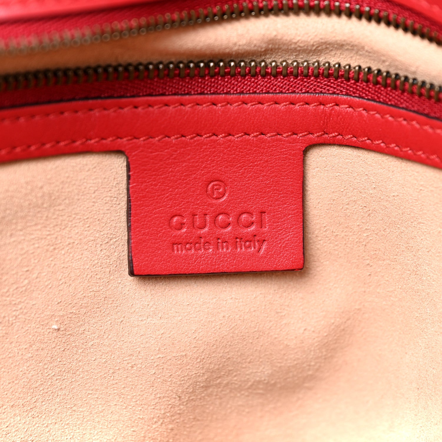 Gucci Calfskin Matelasse Large GG Marmont Shoulder Bag Hibiscus Red 6 of 14