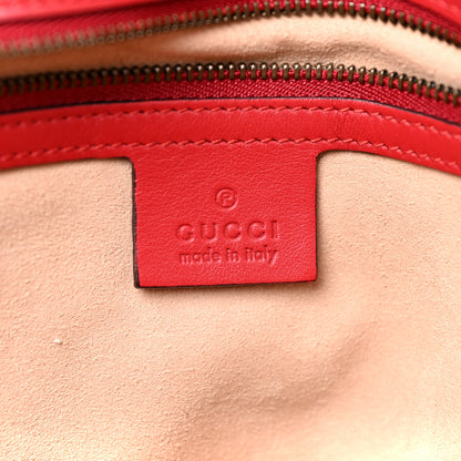 Gucci Calfskin Matelasse Large GG Marmont Shoulder Bag Hibiscus Red 6 of 14