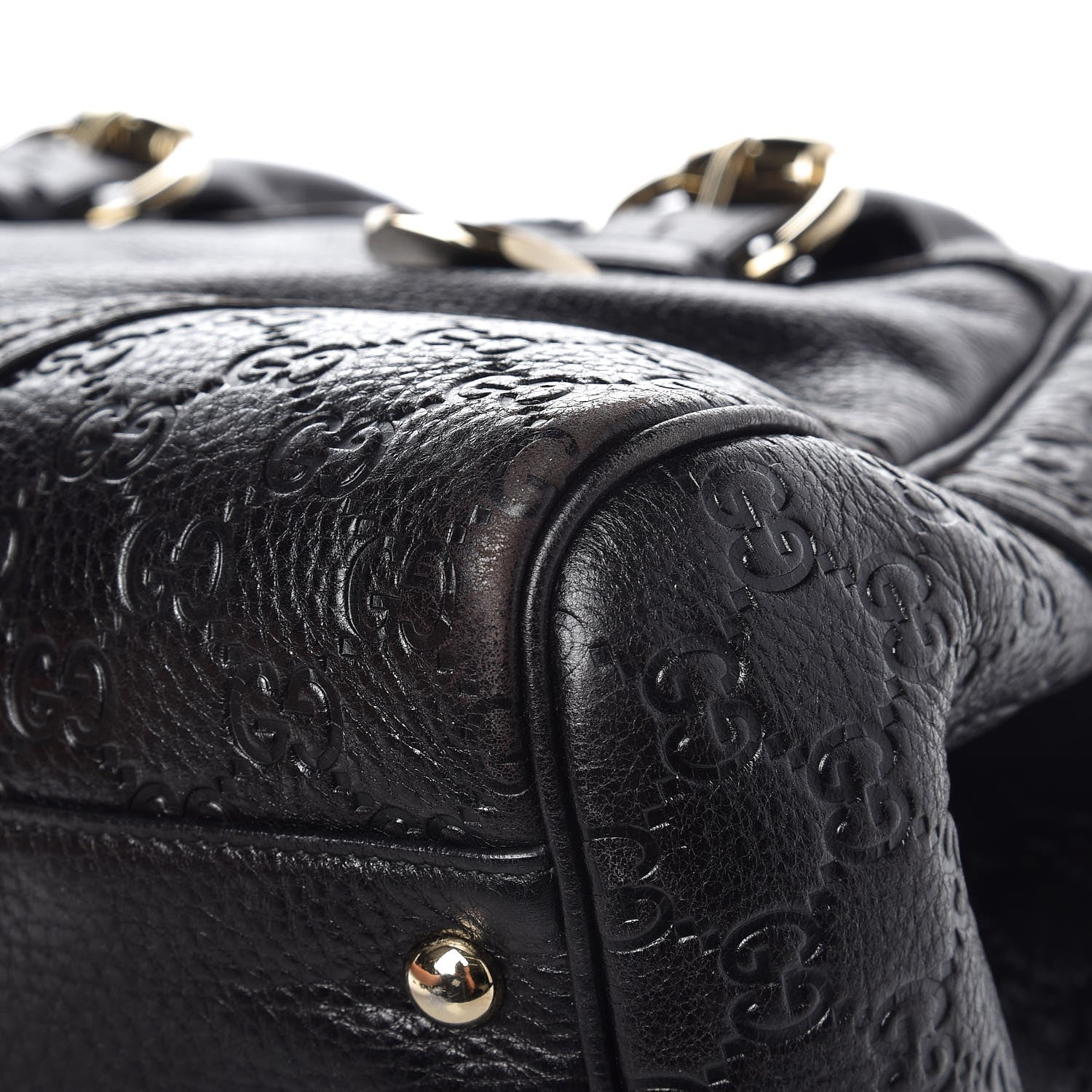 Gucci Guccissima Signoria Large Dome Bag Black 10 of 11