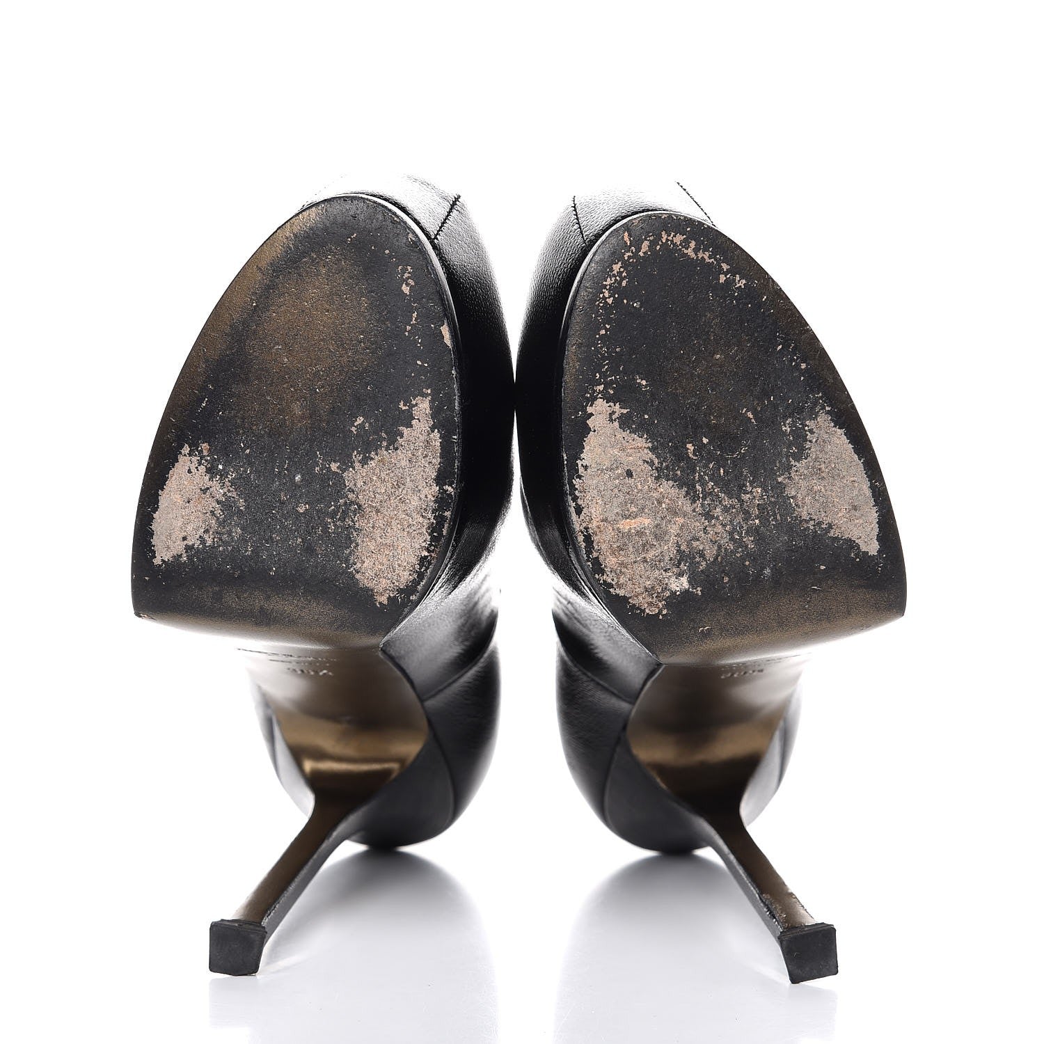 Saint Laurent Vernigolf Tribtoo 105 Platform Pumps 38.5 Black 7 of 11